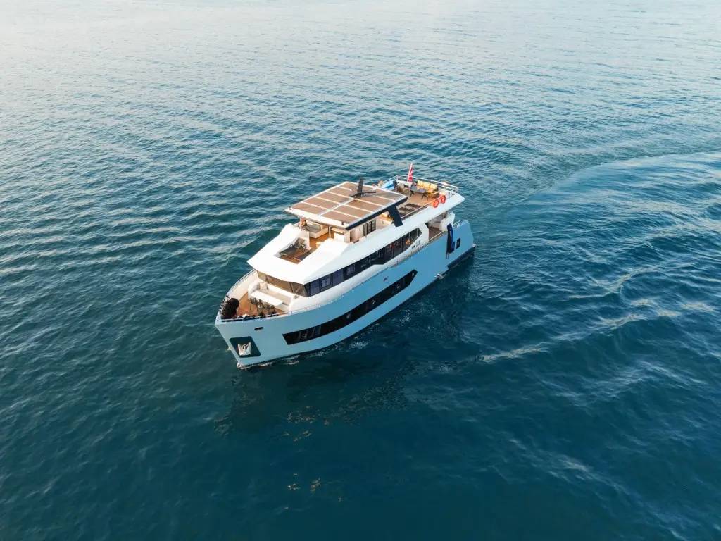 Göcek koylarında bir trawler